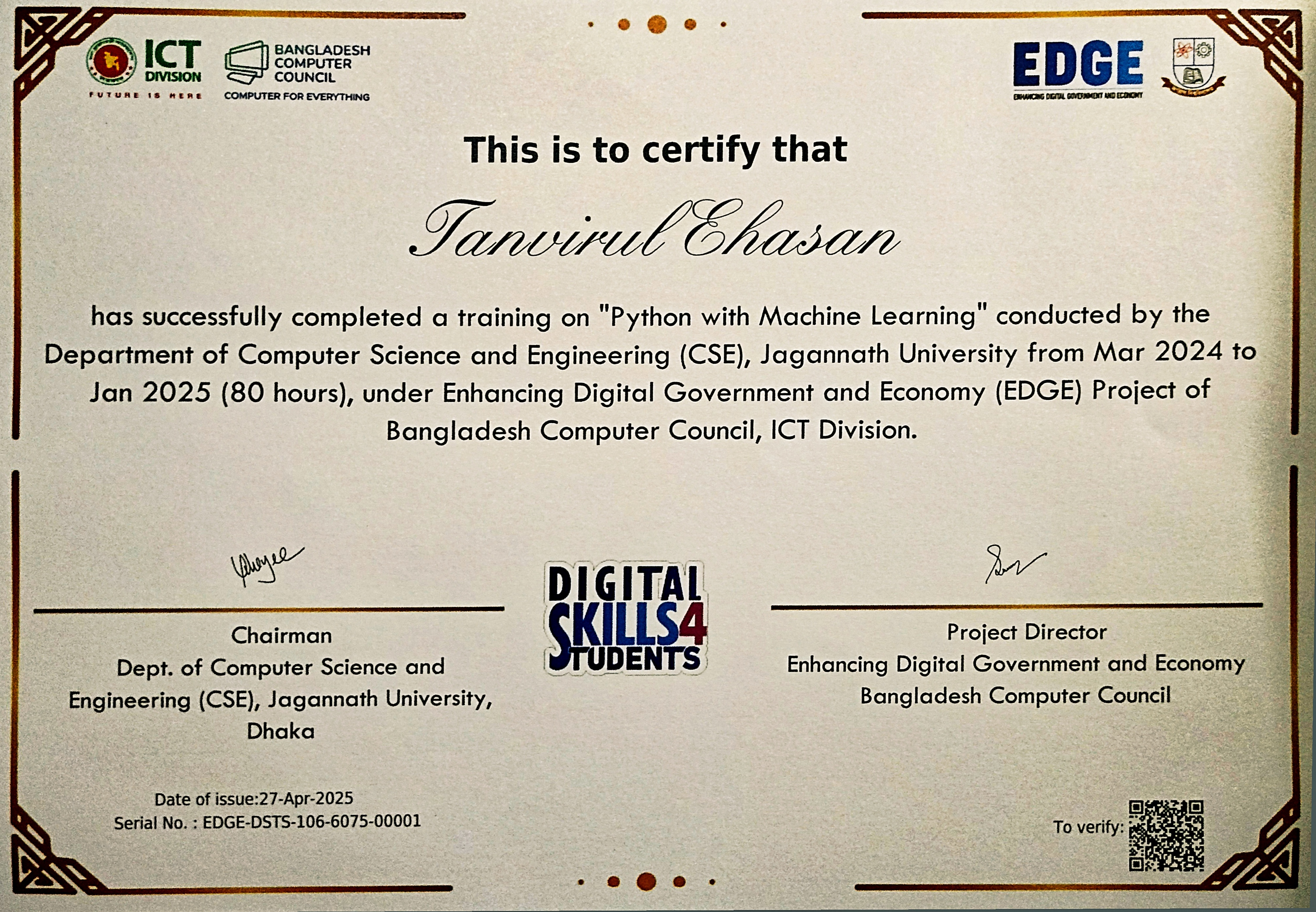 Python with Machine Learning